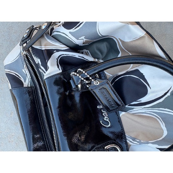 Coach Ashley Satchel and Wallet Set Grey Black Abstract F17650 - Picture 5 of 7